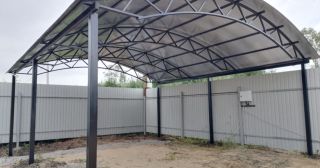 Арочные навесы из металлопрофиля Нягань, цена от 3447 руб.