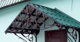 Козырьки из металлочерепицы от 1749 рублей в Нягани - НавесыНга